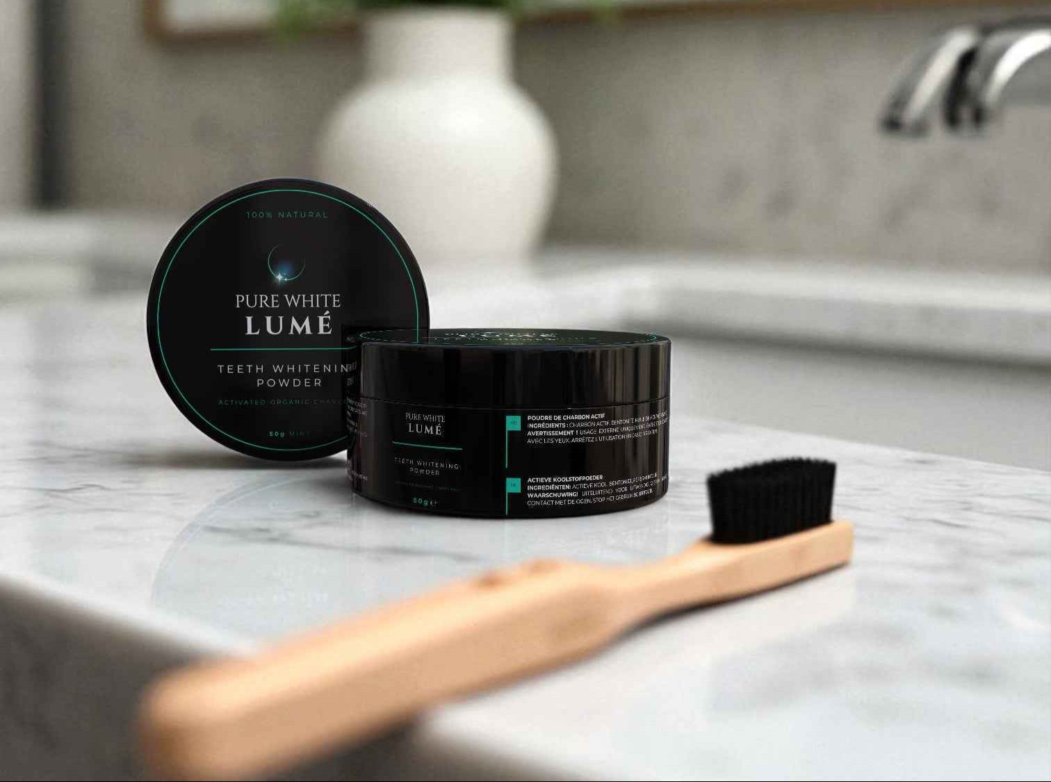 100% NATURAL TEETH WHITENING POWDER