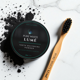 Teeth whitening powder with activated charcoal